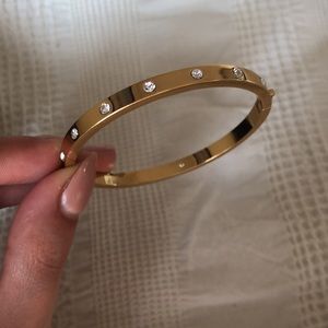 Kate Spade Gold Crystal Bangle Bracelet